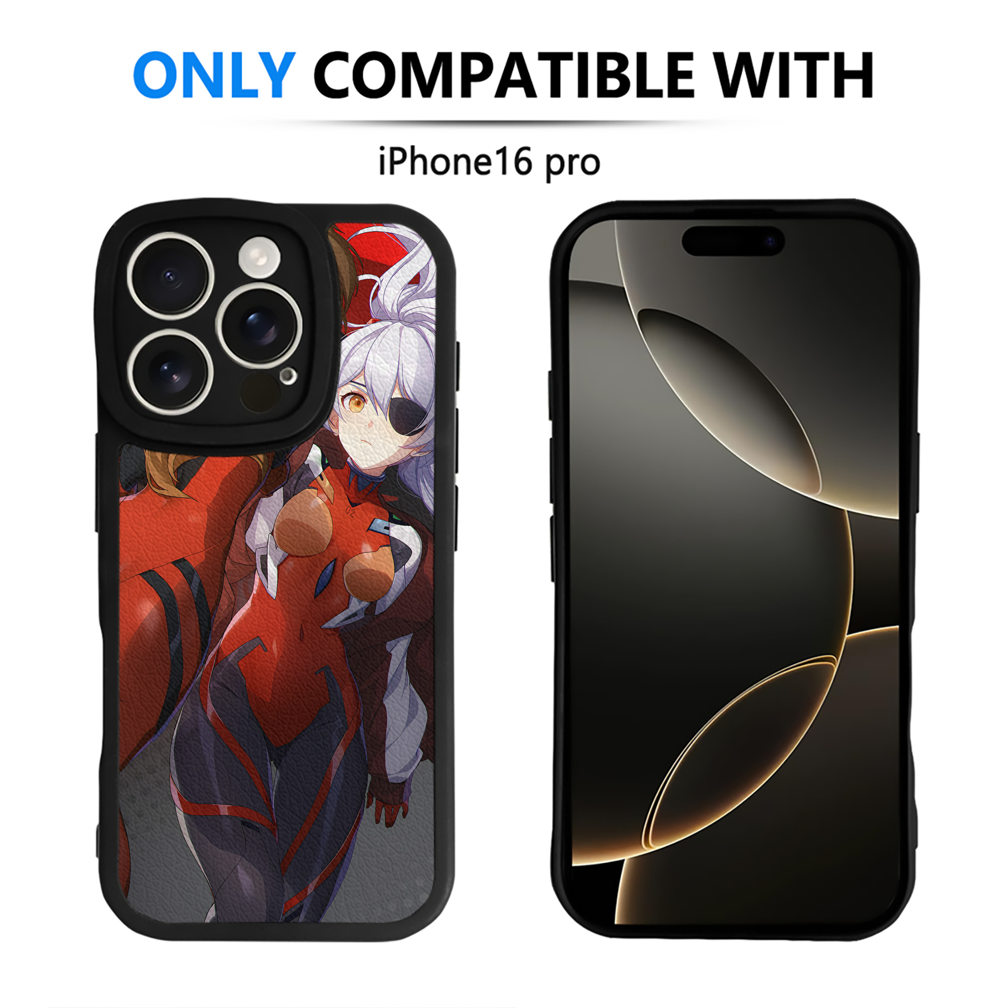 （画像用） EVA 新世紀エヴァンゲリオン 【iPhone 16シリーズ対応】シリコンスマホケース（レザー調） 材質：シリコン